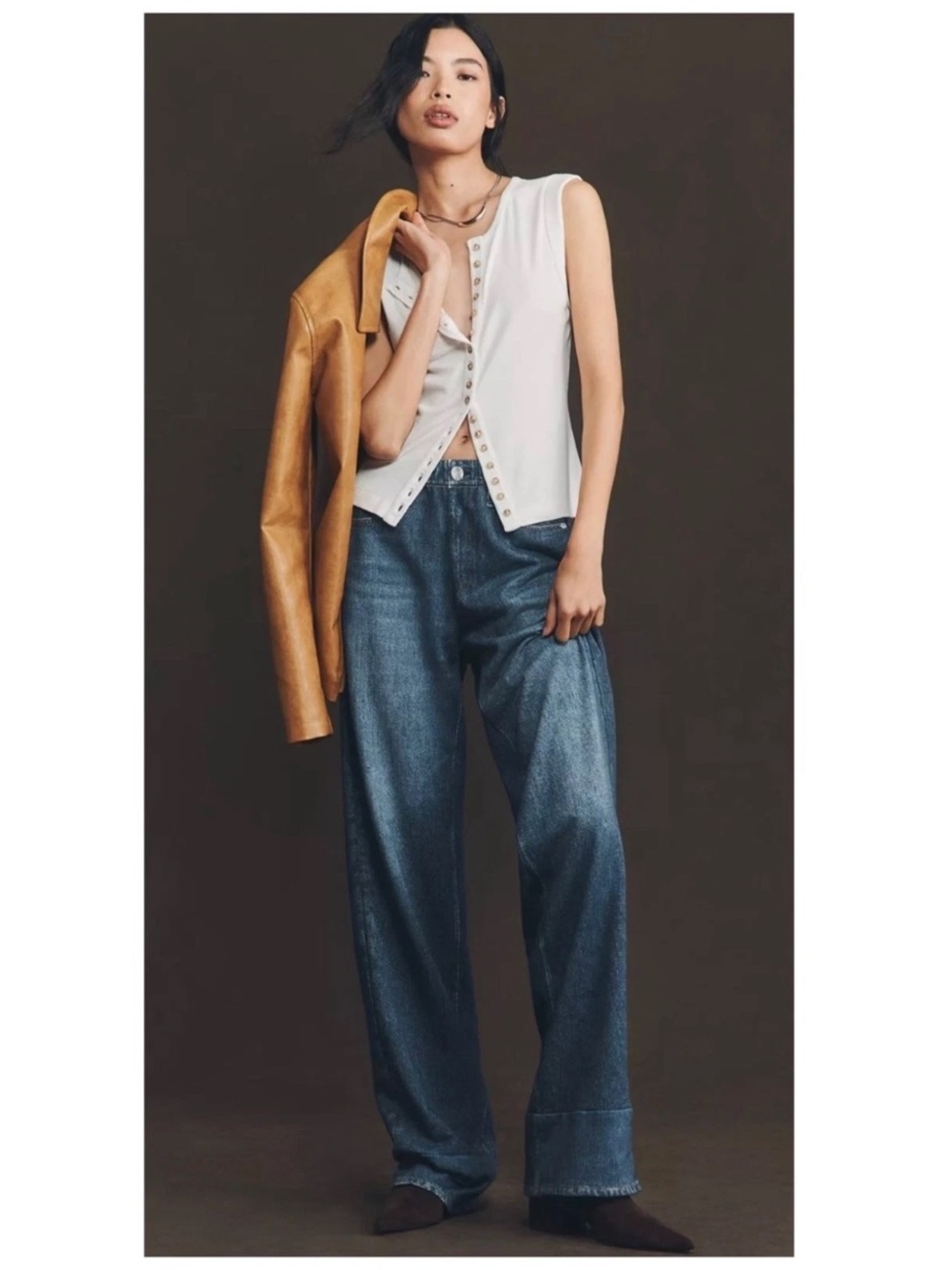 Rag & Bone Women’s Sz S M High Rise Sweatpant Jeans Relaxed Wide Leg Mirimar
